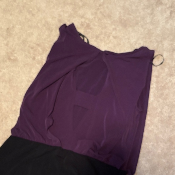 Enfocus Studio Asymmetrical Dress in Purple and Black - Picture 6 of 7